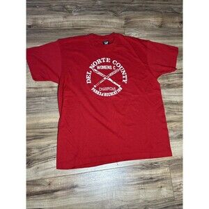Screen Stars Vintage Del Norte County Women’s Baseball Softball T Shirt Size XL